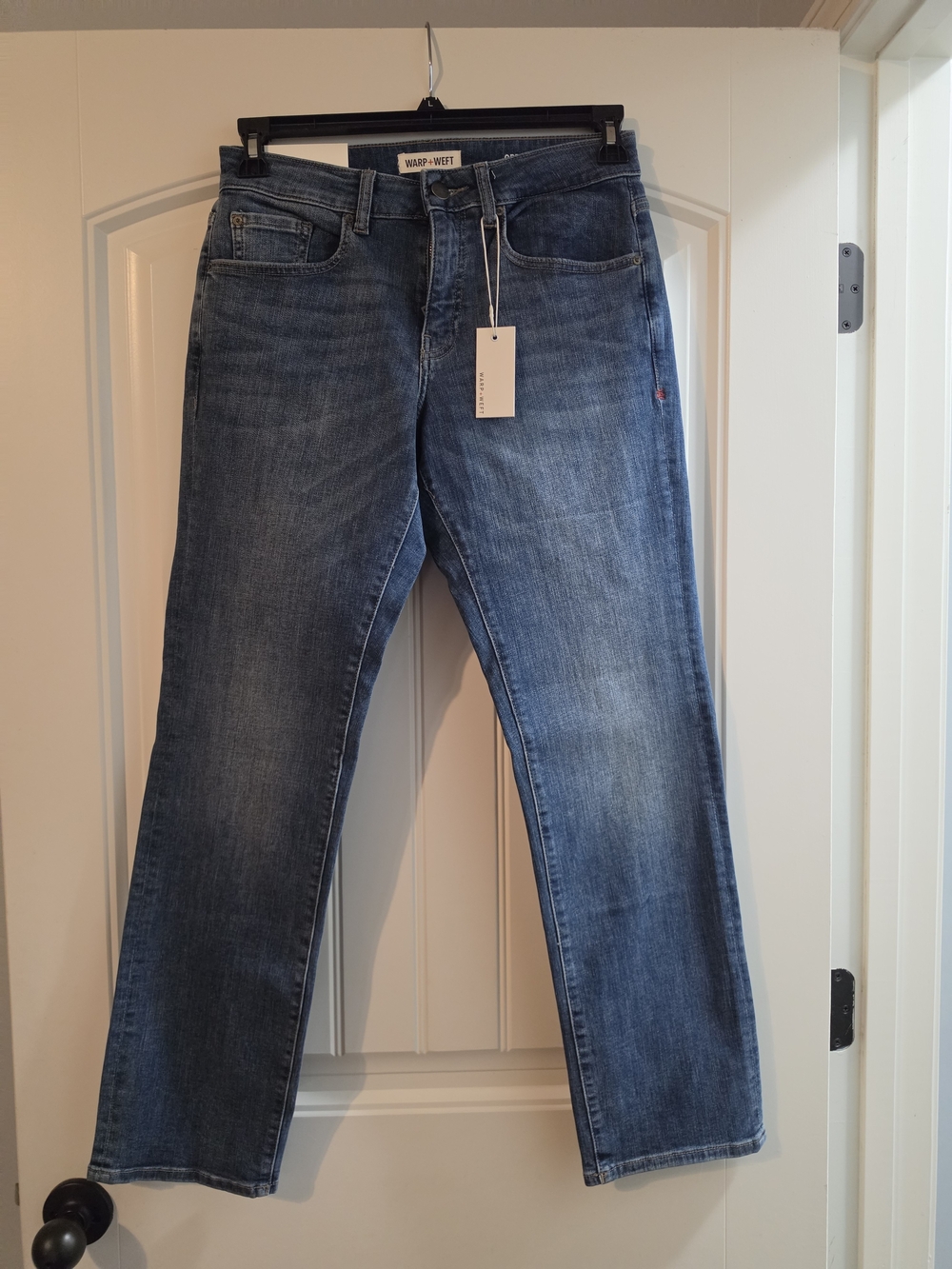 Warp + Weft Men's Straight-Leg Blue Denim Jeans
